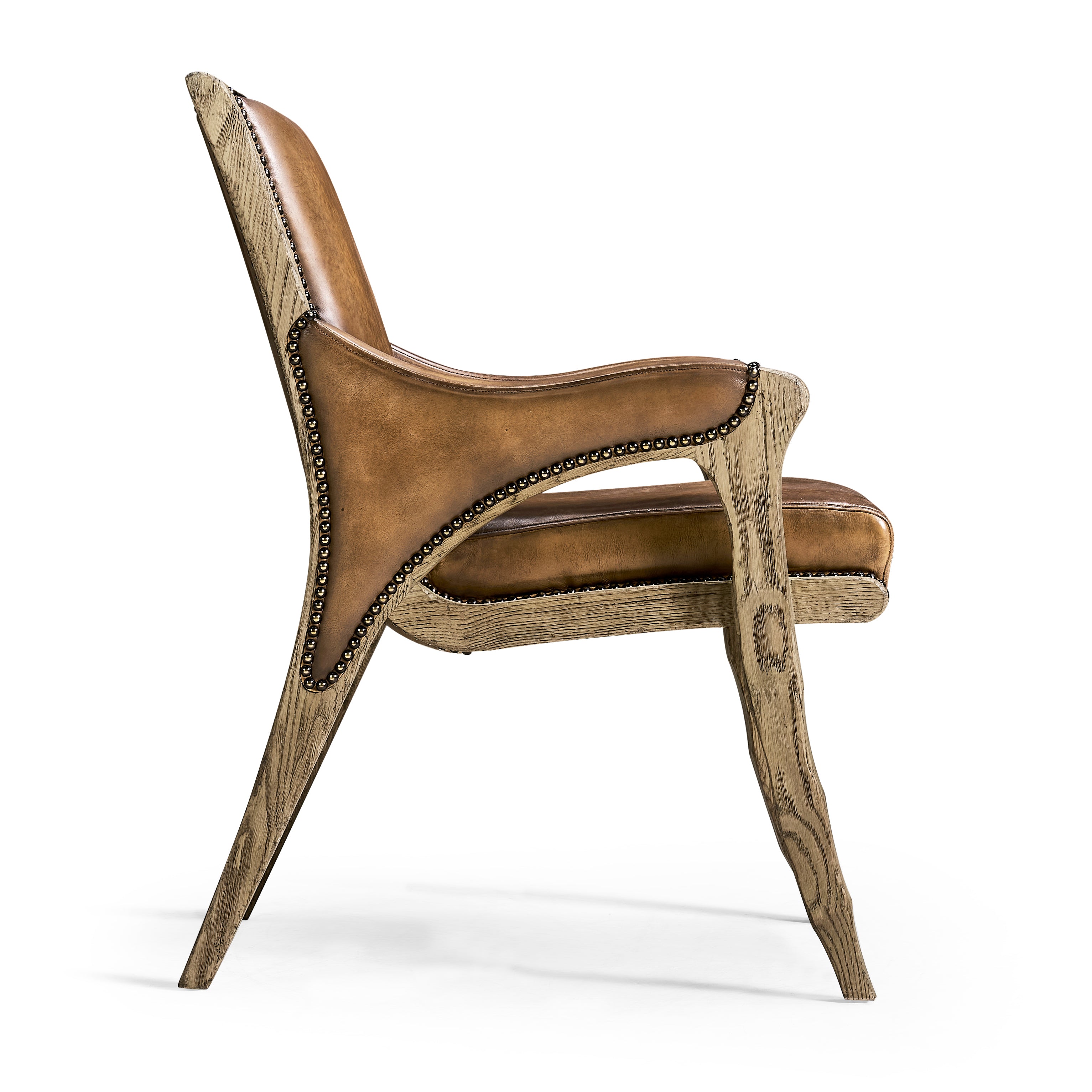 Jonathan Charles Echo Canyon Leather Arm Chair