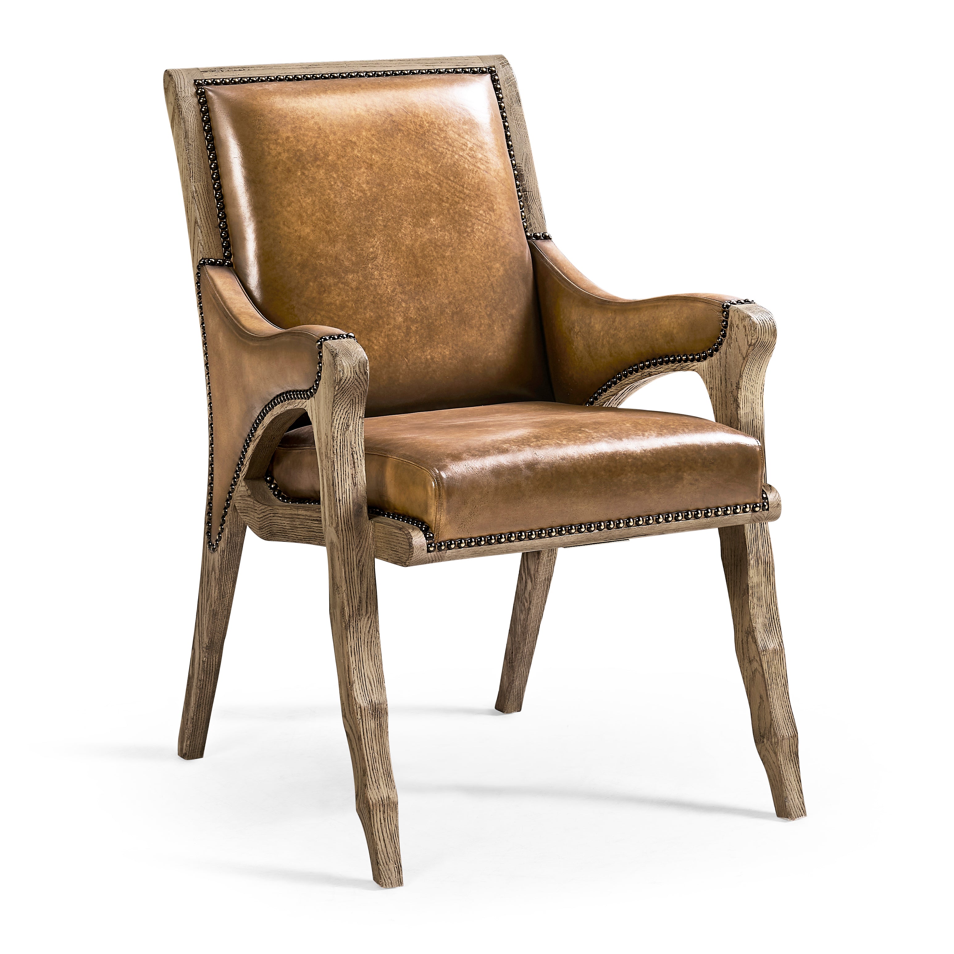 Jonathan Charles Echo Canyon Leather Arm Chair