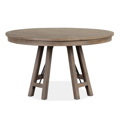 Magnussen Home Paxton Place Dovetail Grey Round Dining Table