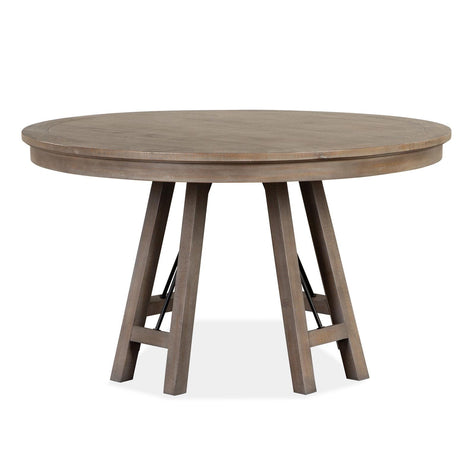 Magnussen Home Paxton Place Dovetail Grey Round Dining Table