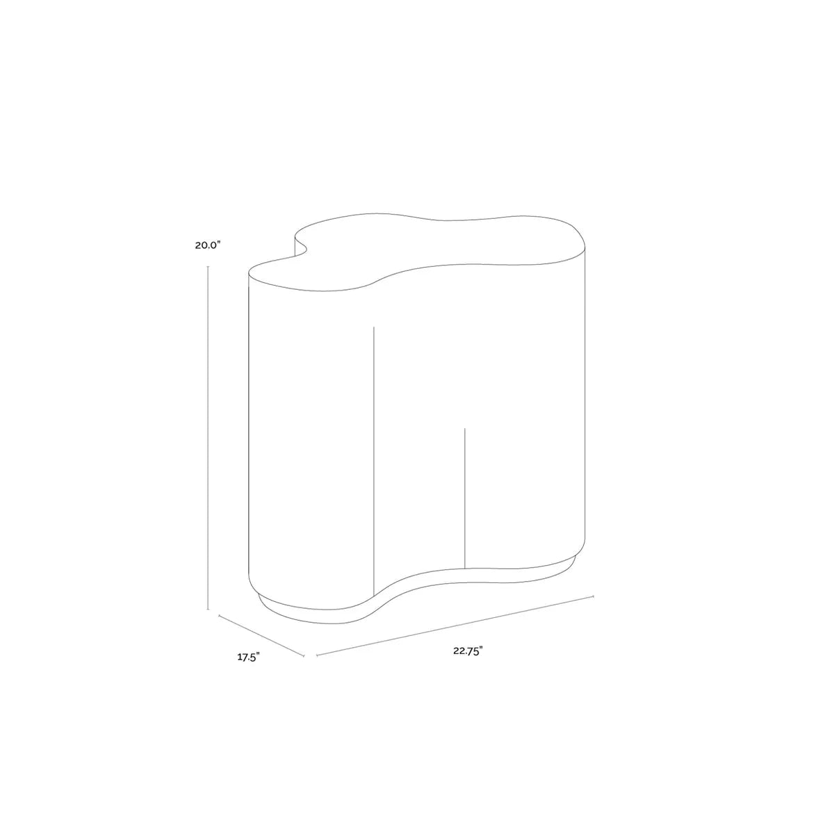 Sunpan Boise Side Table