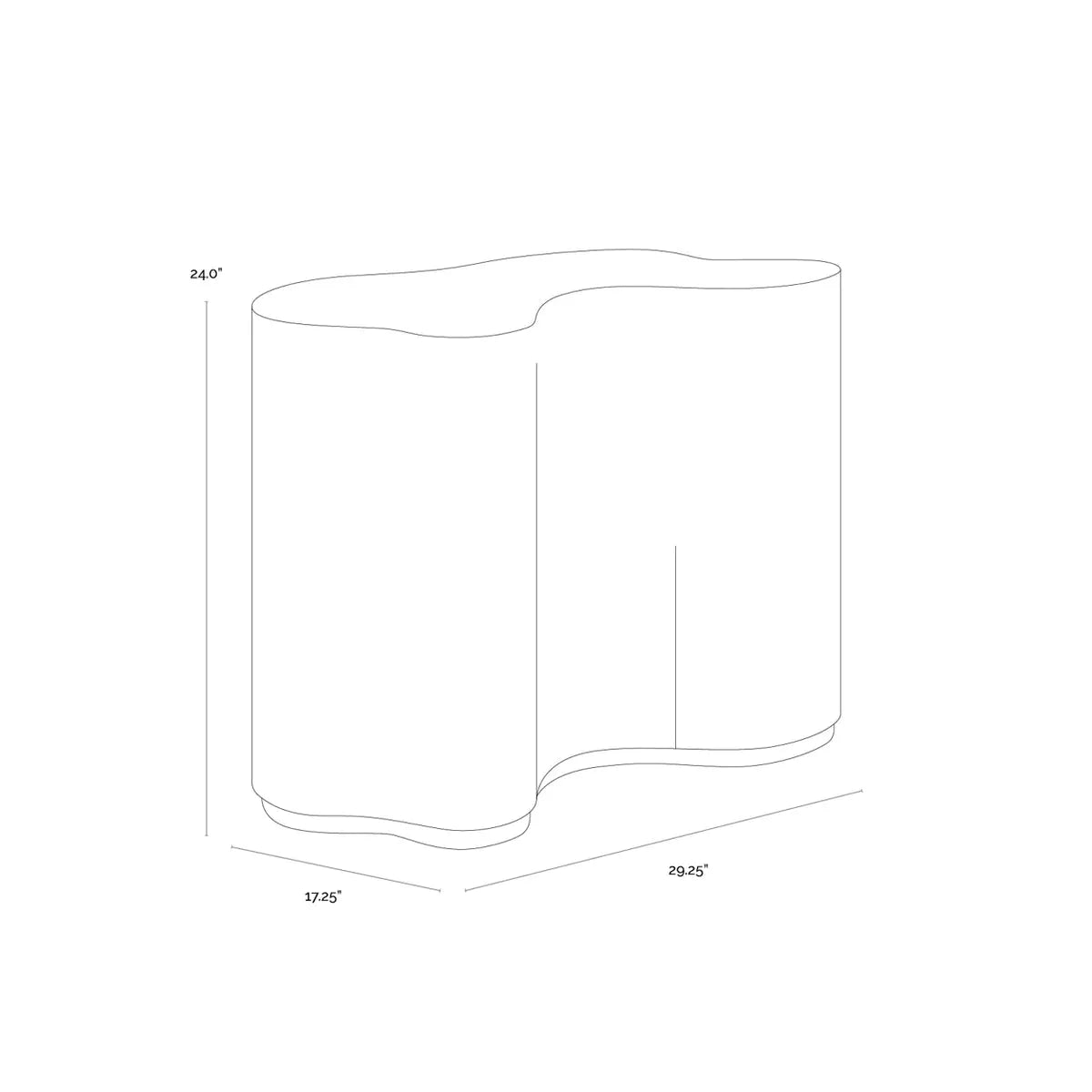Sunpan Boise Side Table