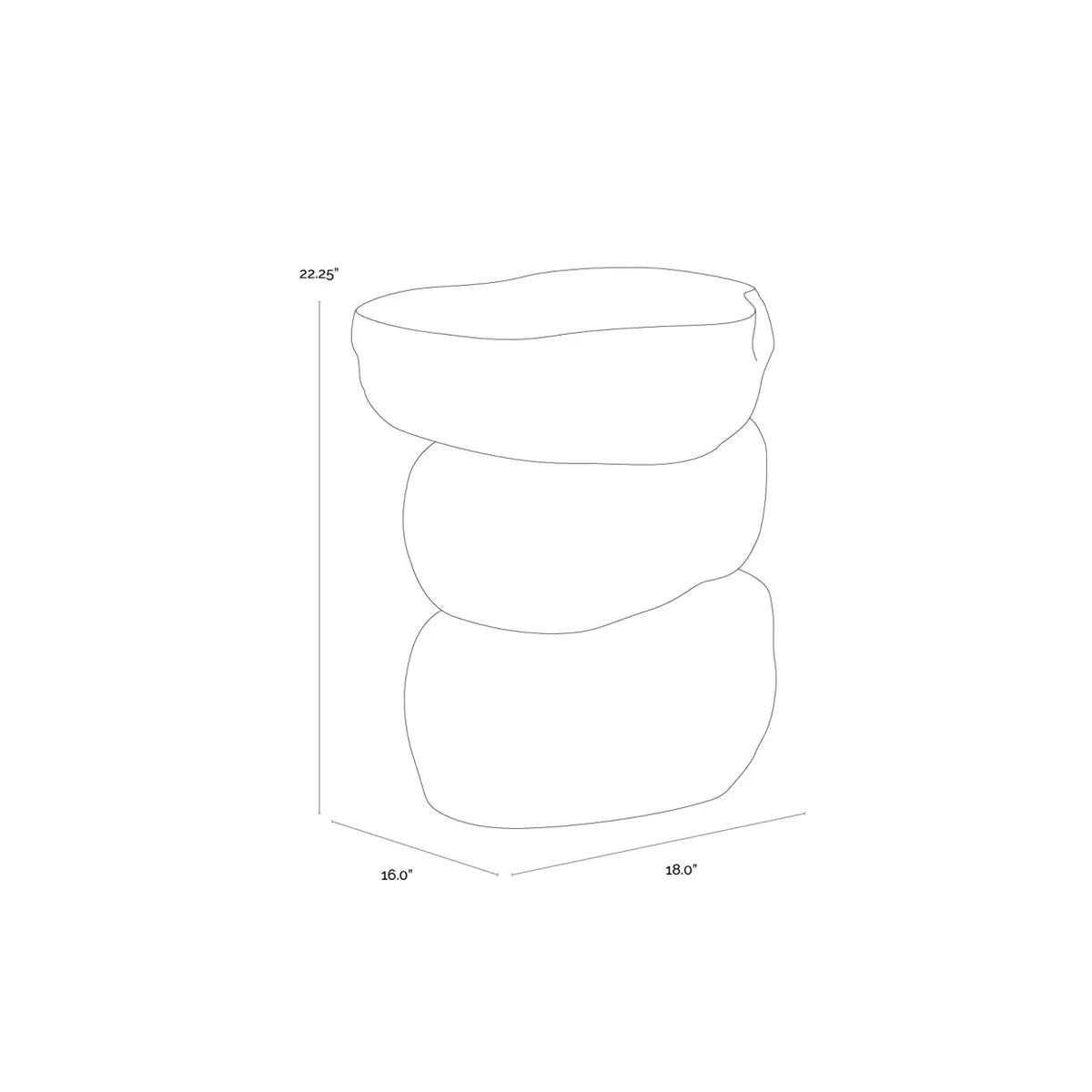 Sunpan Torbay End Table