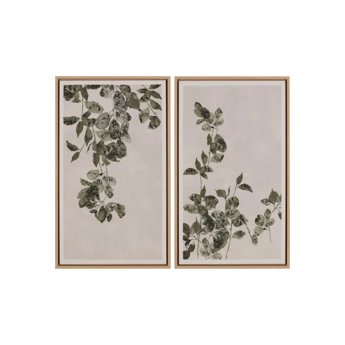 Sunpan Botanical Study Natural Floater Frame