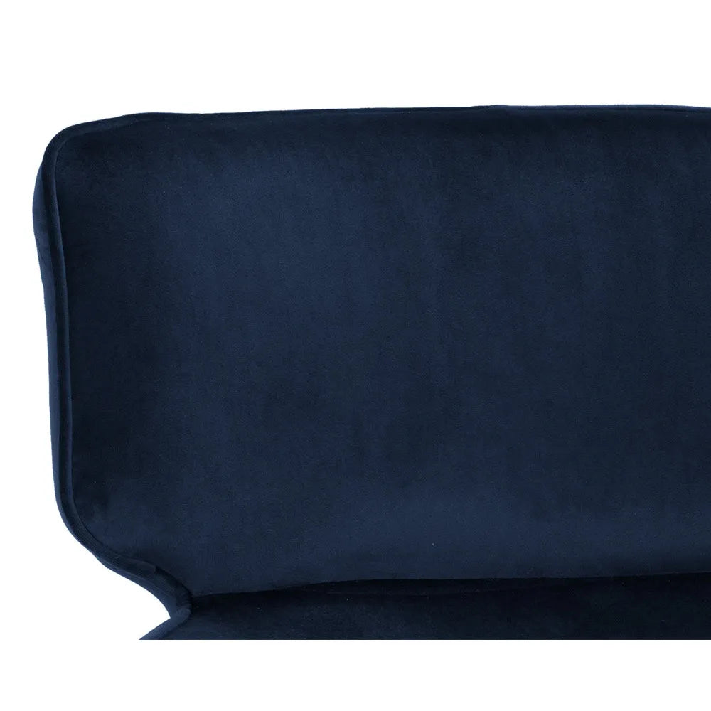 Sunpan Maximus Blue Lounge Chair