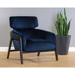 Sunpan Maximus Blue Lounge Chair