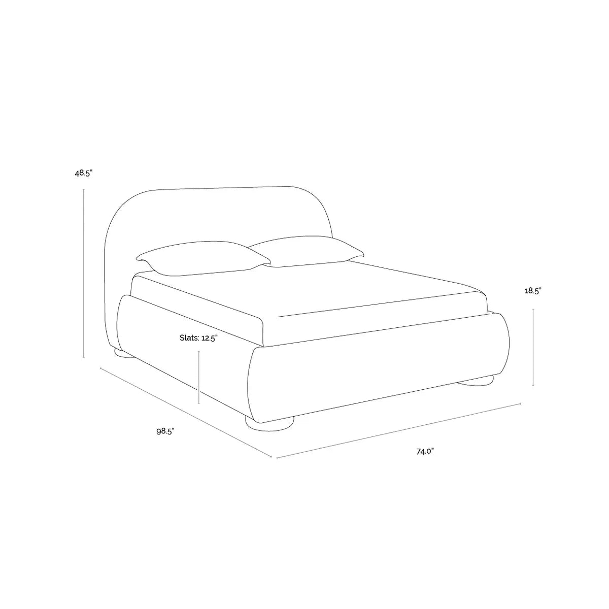 Sunpan Marin Bed