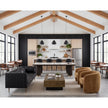 Sunpan Batavia Black Sofa