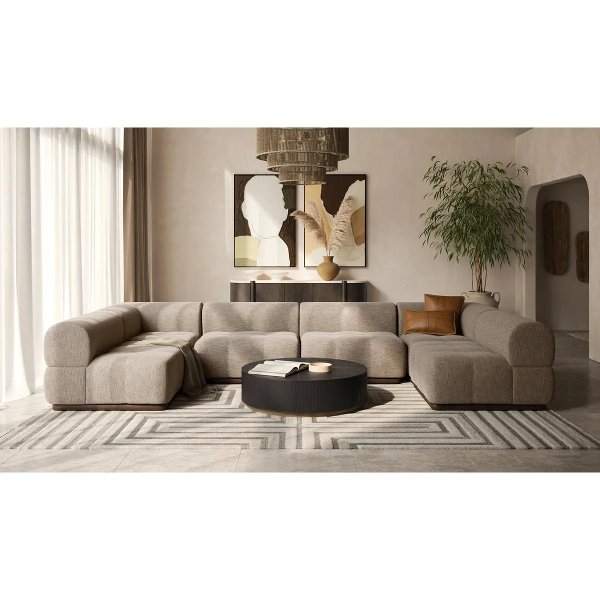 Sunpan Kalla Rectangular Coffee Table