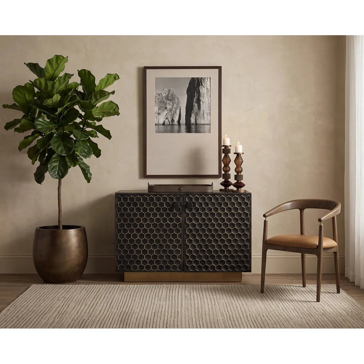 Sunpan Bauhaus Candle Holder- Set of 2