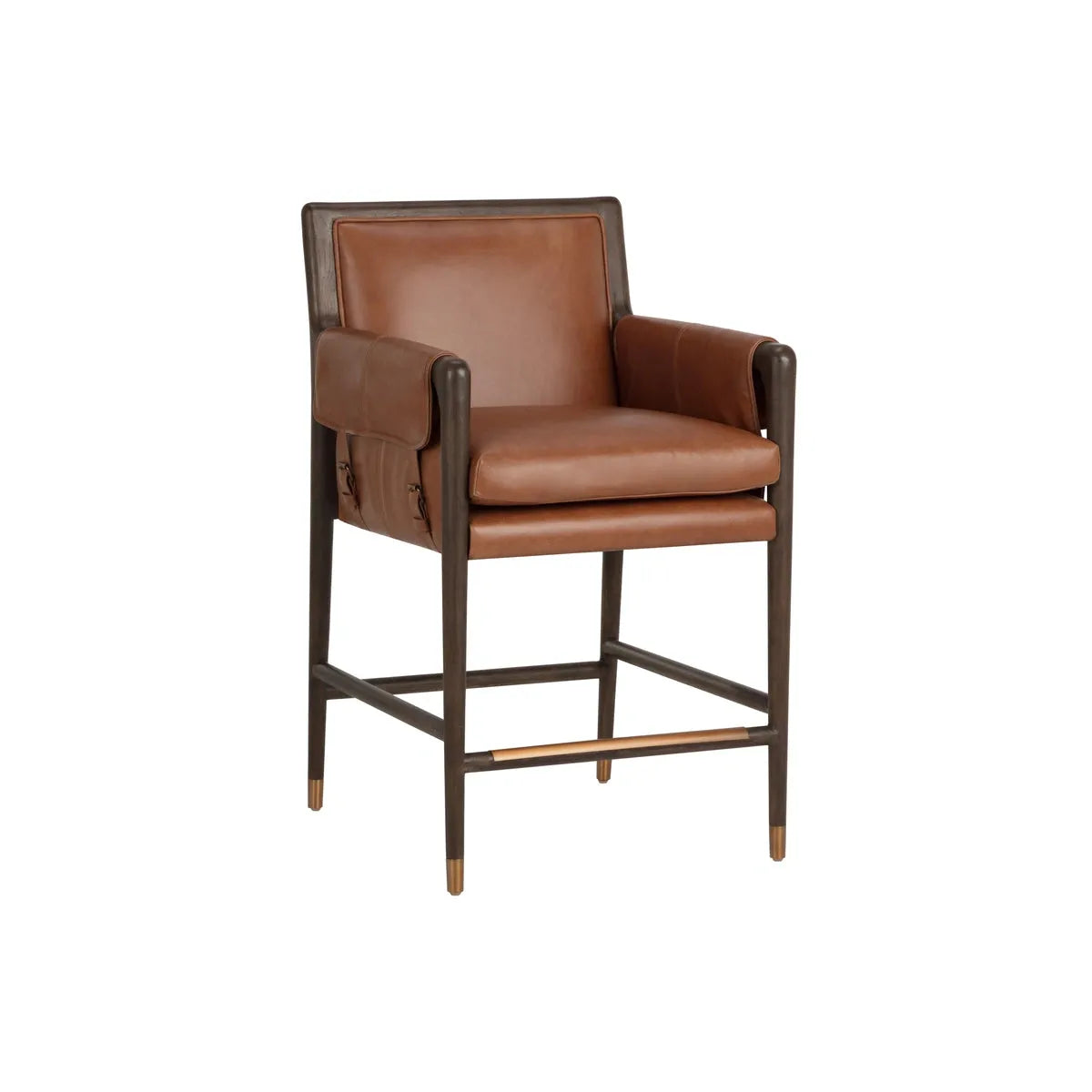 Sunpan Mauti Brown Counter Stool