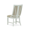 Magnussen Home Heron Cove Chalk White And Dovetail Grey Upholstered Host Chair Set of 2