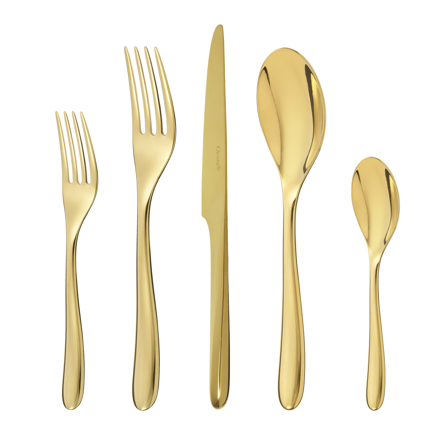 Christofle L'Ame de Christofle Stainless Steel- PVD 5-Piece Place Setting Gold