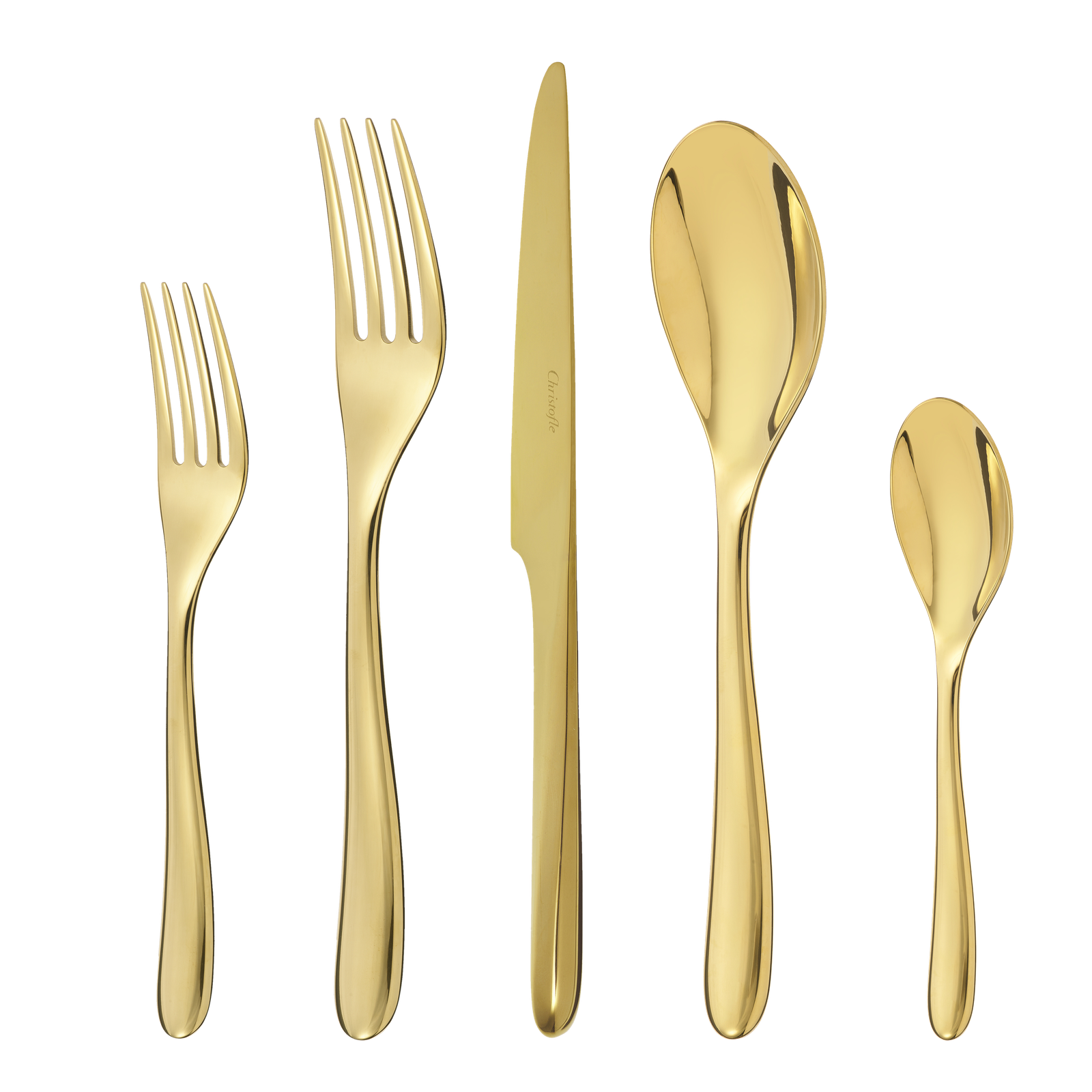 Christofle L'Ame de Christofle Stainless Steel- PVD 5-Piece Place Setting Gold