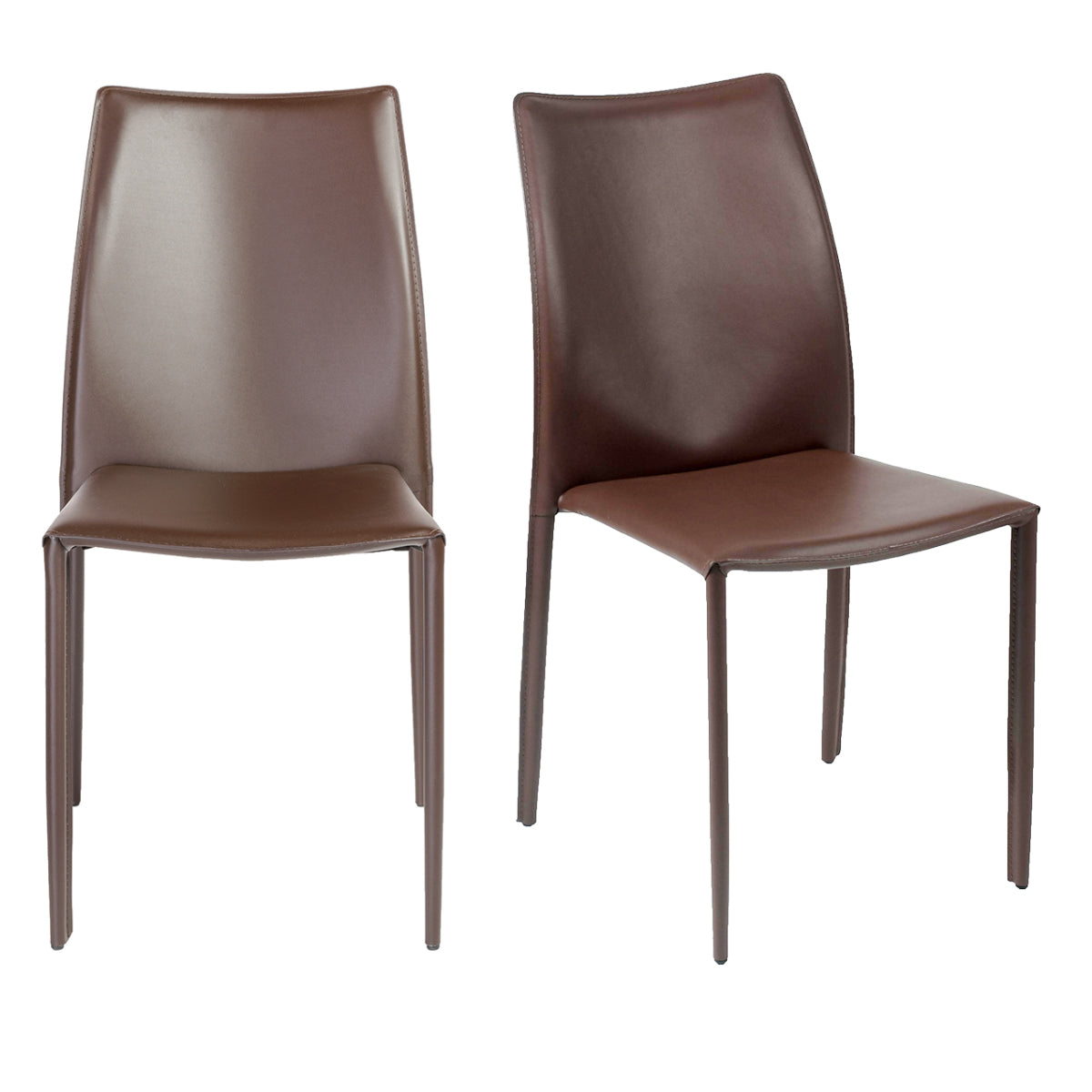 Euro Style Dalia Stacking Side Chair - Set of 2 Clearance