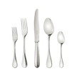 Christofle Steel Perles 5-Piece Stainless Steel Flatware Set