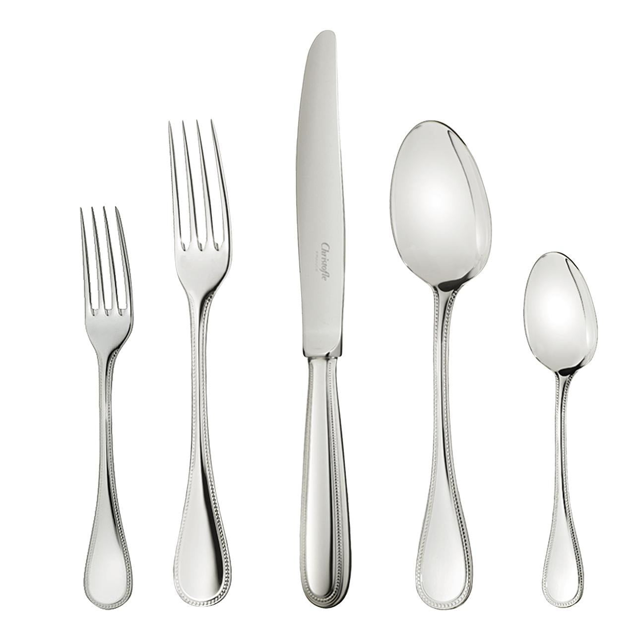 Christofle Perles Stainless Steel Cutlery Set