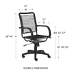 Euro Style Bungie High Back Office Chair