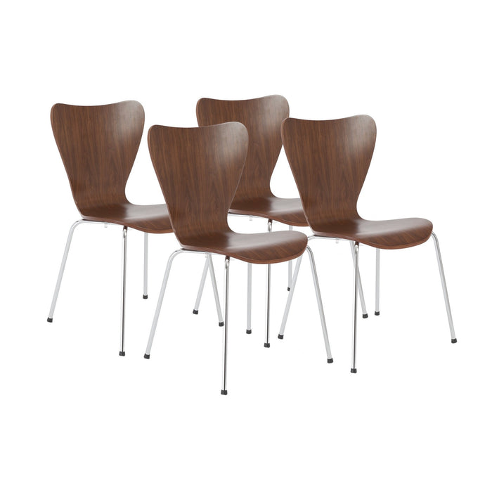 Euro Style Tendy Pro Stacking Side Chair - Set of 4