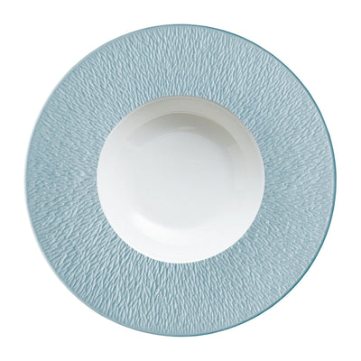 Raynaud Mineral Irise Rim Plate Deep With Engraved Rim
