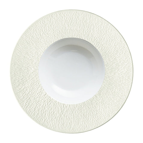 Raynaud Mineral Irise Rim Plate Deep With Engraved Rim