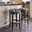 Ambella Zebrano Swivel Counter Stool - Backless