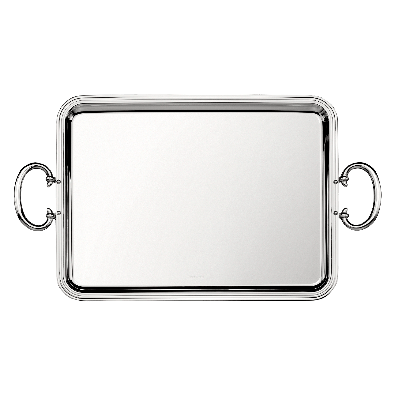 Christofle Albi Silver Plated Tray With Handles
