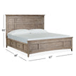 Magnussen Home Paxton Place Dovetail Grey Panel Bed