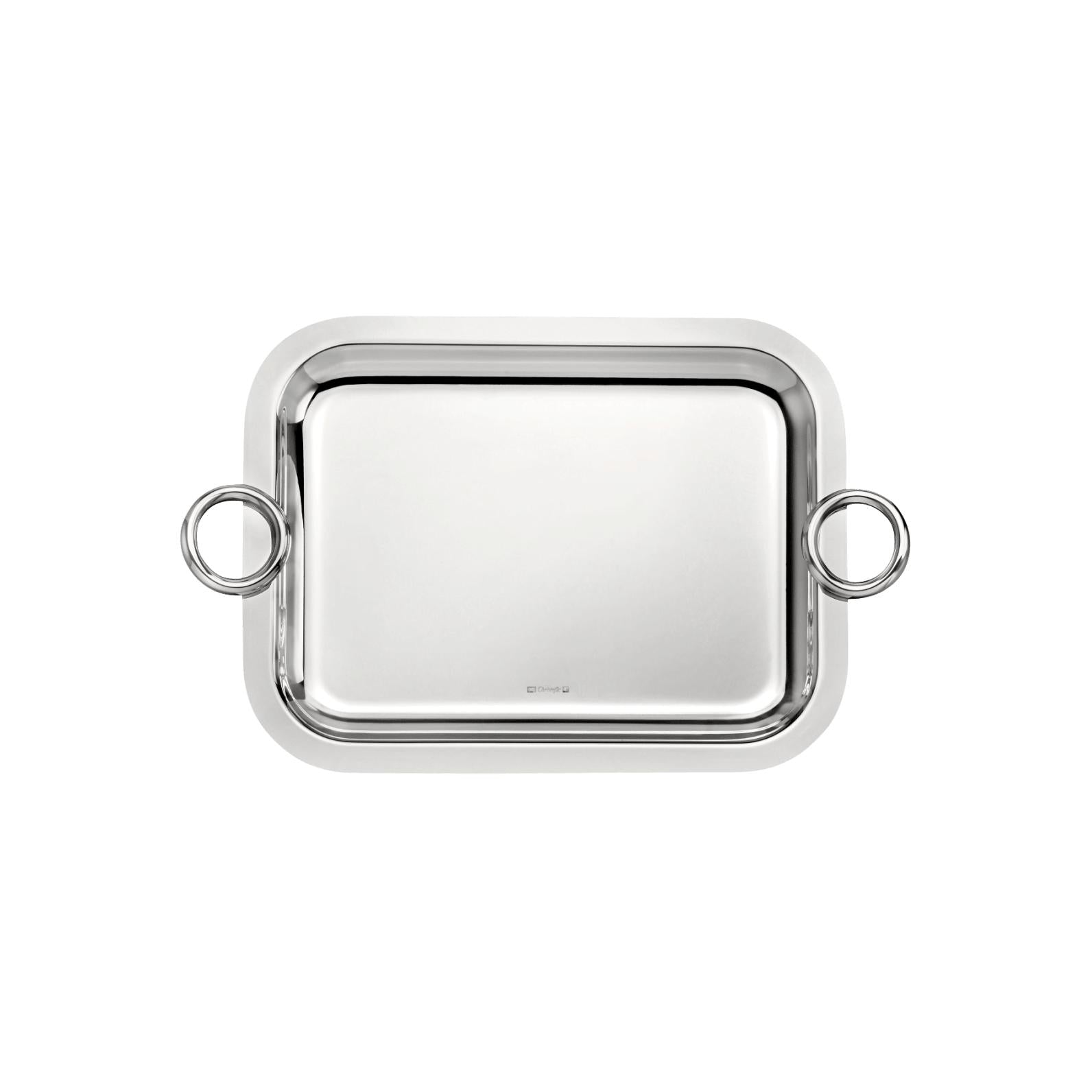 Christofle Vertigo Silver-Plated Tray 10 x 8 in