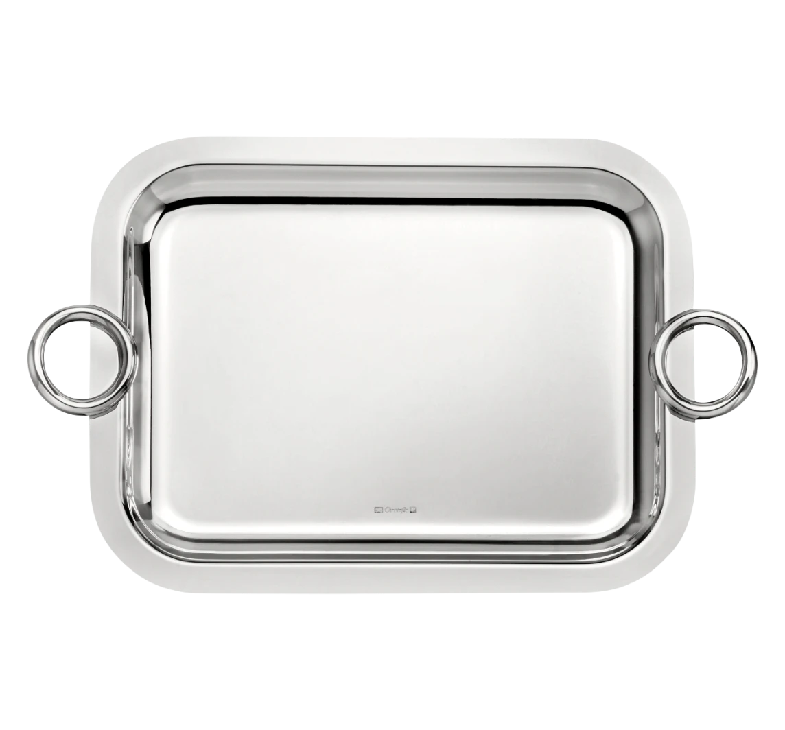 Christofle Vertigo Silver-Plated Tray