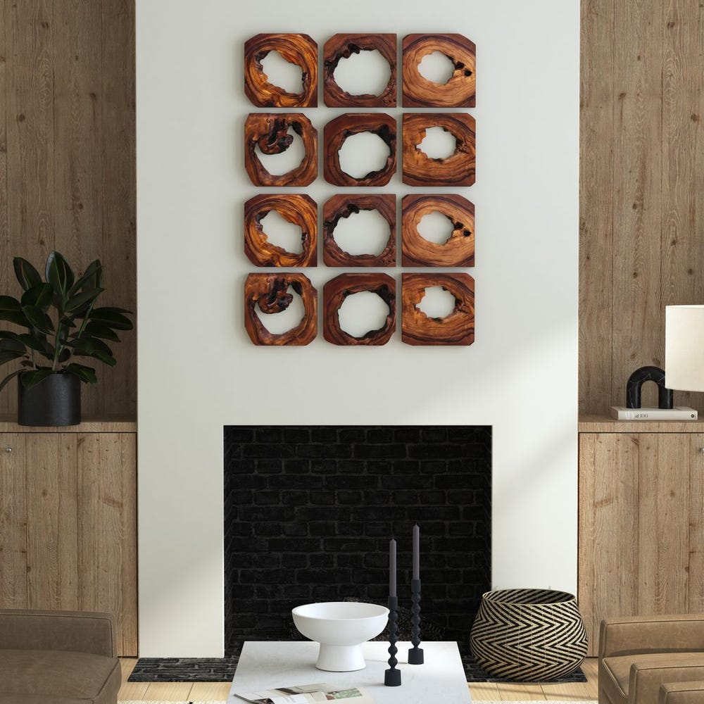 Uttermost Adlai Wood Wall Art S/6