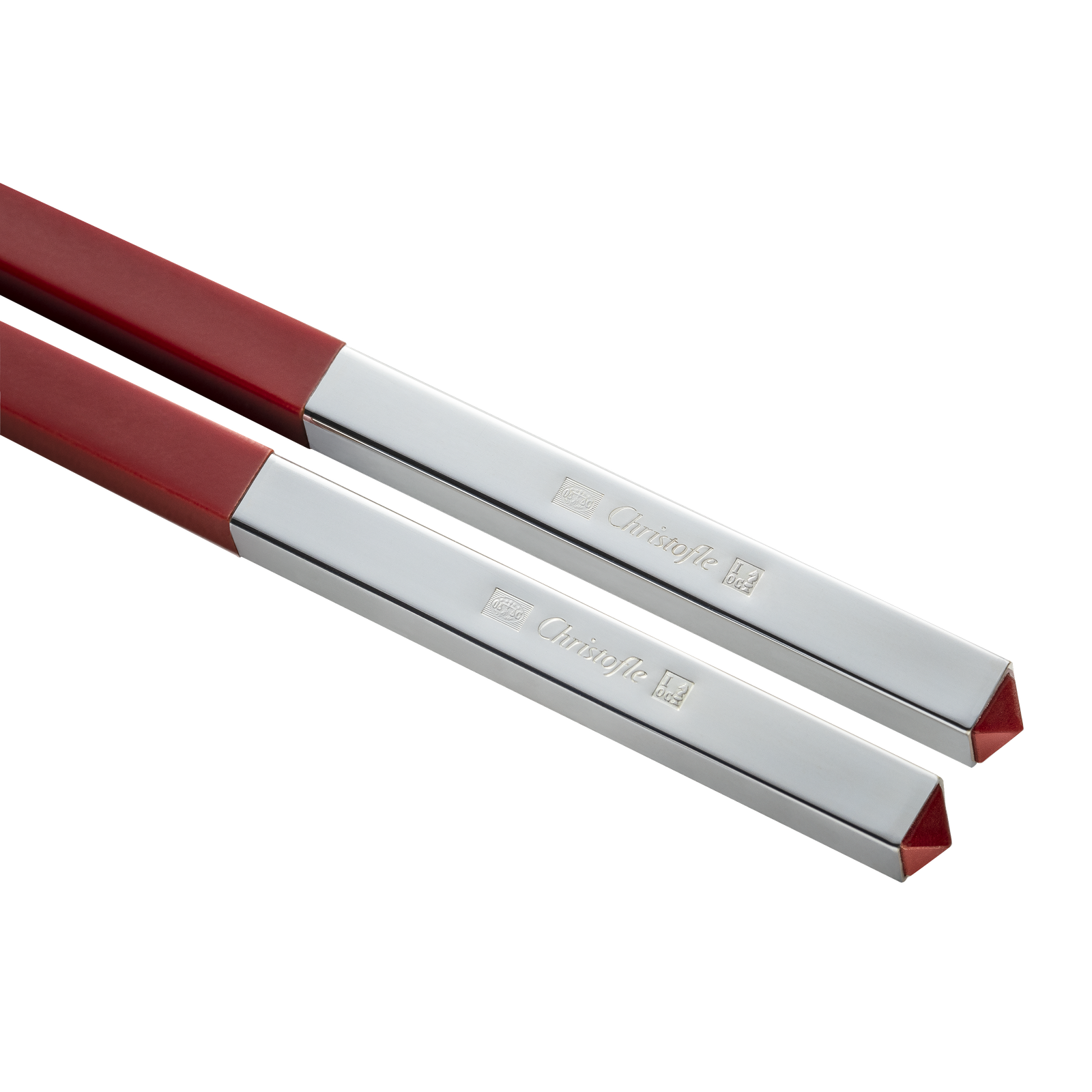 Christofle Uni Silver Plated Chinese Chopsticks And Chopstick Rests - Set of 2