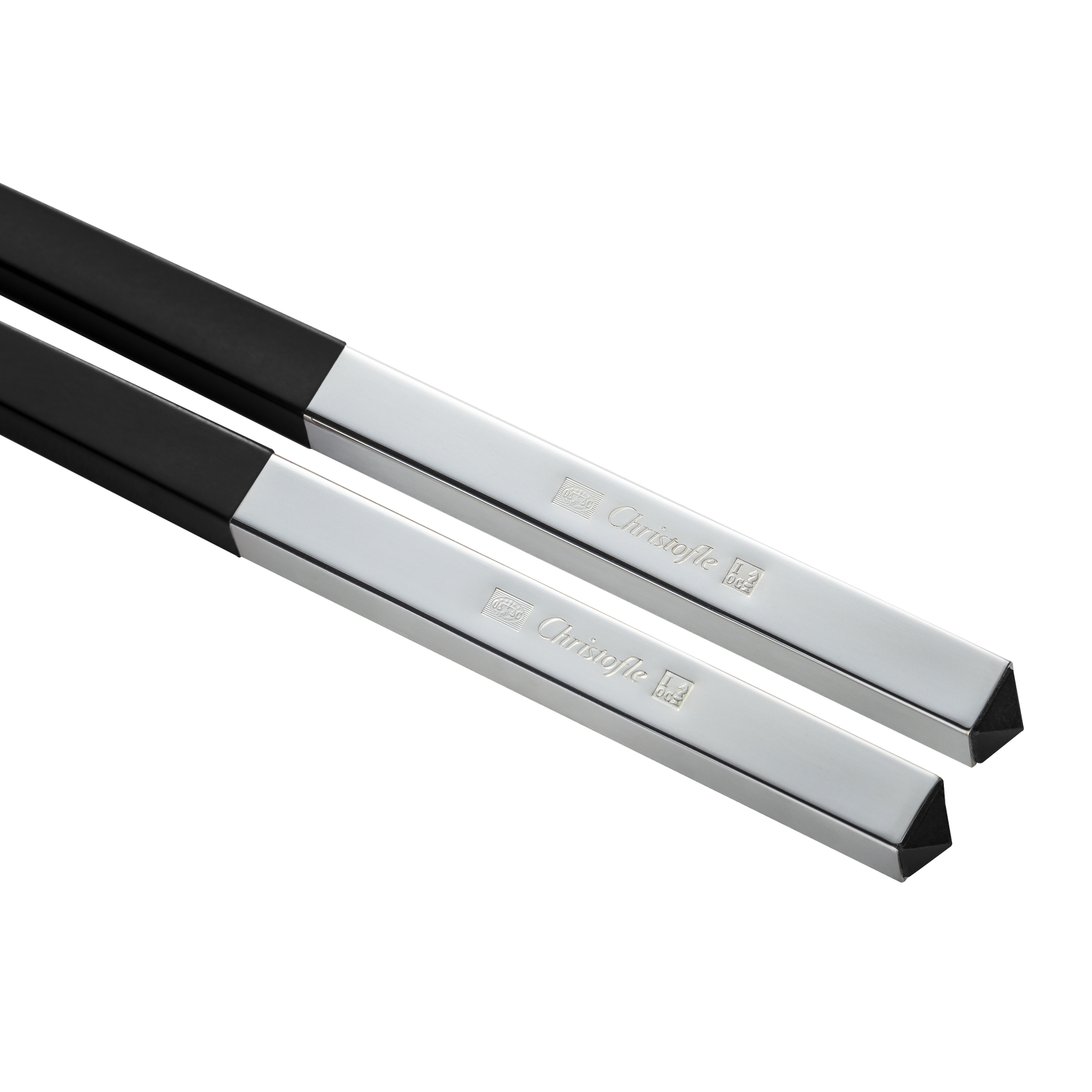 Christofle Uni Silver Plated Chinese Chopsticks And Chopstick Rests - Set of 2