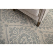 Feizy Belfort 8A29F Traditional Floral & Botanical Rug in Ivory/Gray