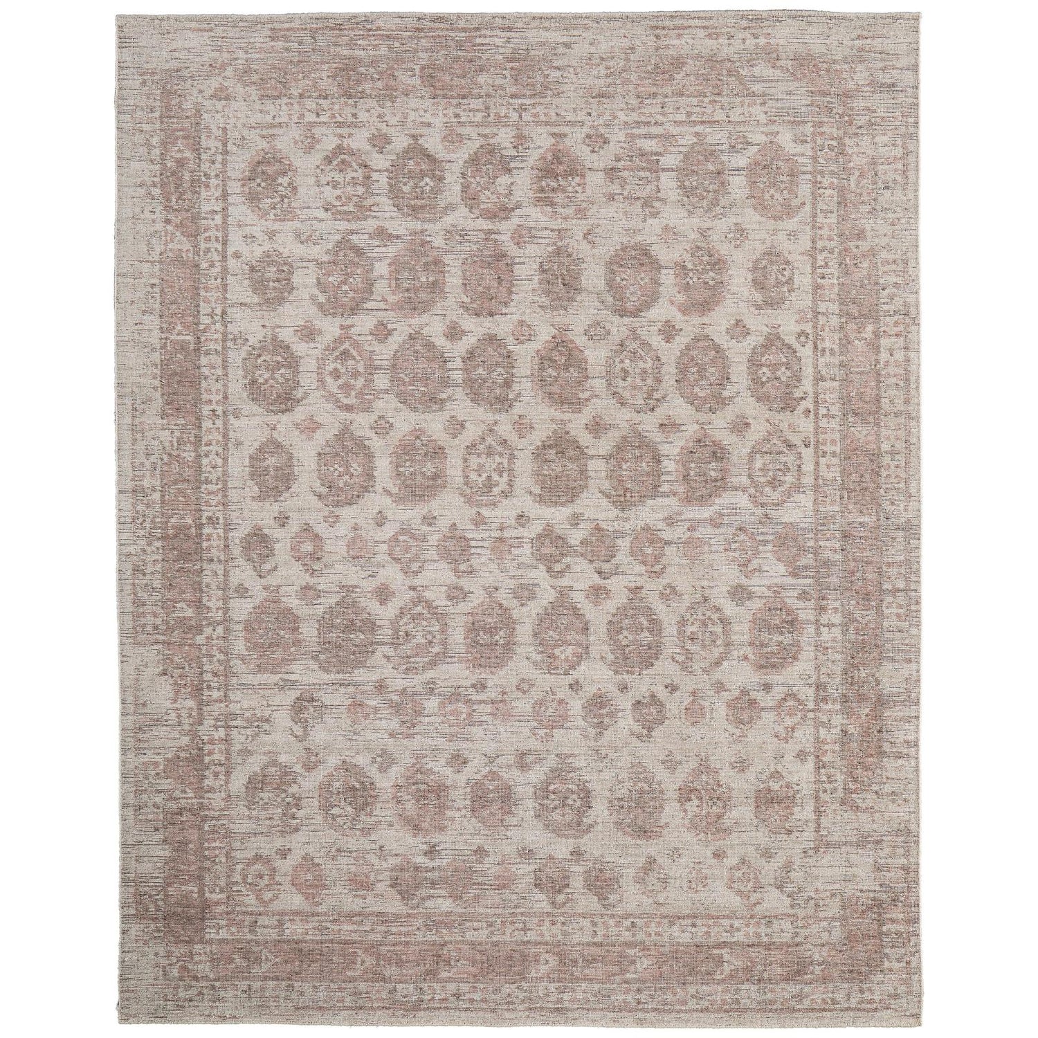 Feizy Loralai 8A66F Traditional Oriental Rug in Red/Ivory