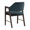 Sunpan Milton Dining Armchair - Smoke Acacia - Meg Dusty Teal