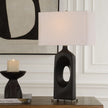 Uttermost Void Matte Black Table Lamp