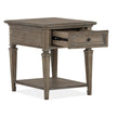 Magnussen Home Lancaster Dovetail Grey End Table