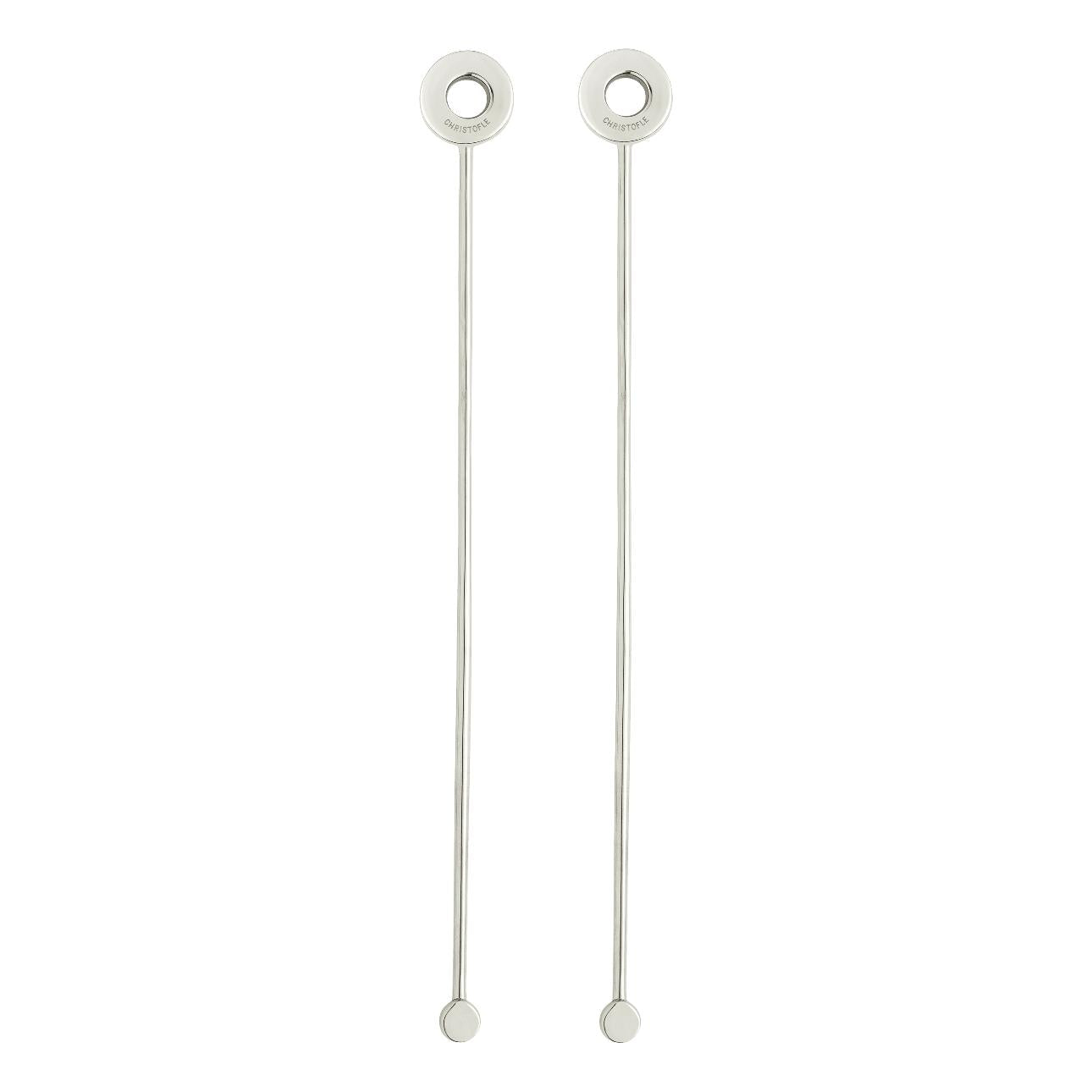 Christofle Oh de Christofle Stainless Steel Cocktail Stirrers - Set of 2