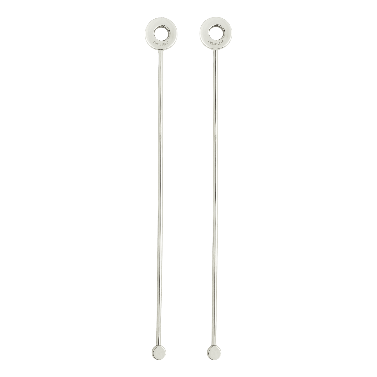 Christofle Oh de Christofle Stainless Steel Cocktail Stirrers - Set of 2