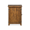 Magnussen Home Chesterfield Farmhouse Timber Chairside End Table