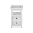 Magnussen Home Heron Cove Chalk White Chairside End Table