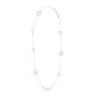 Christofle Idole de Christofle Sterling Silver Multi Ring Long Necklace