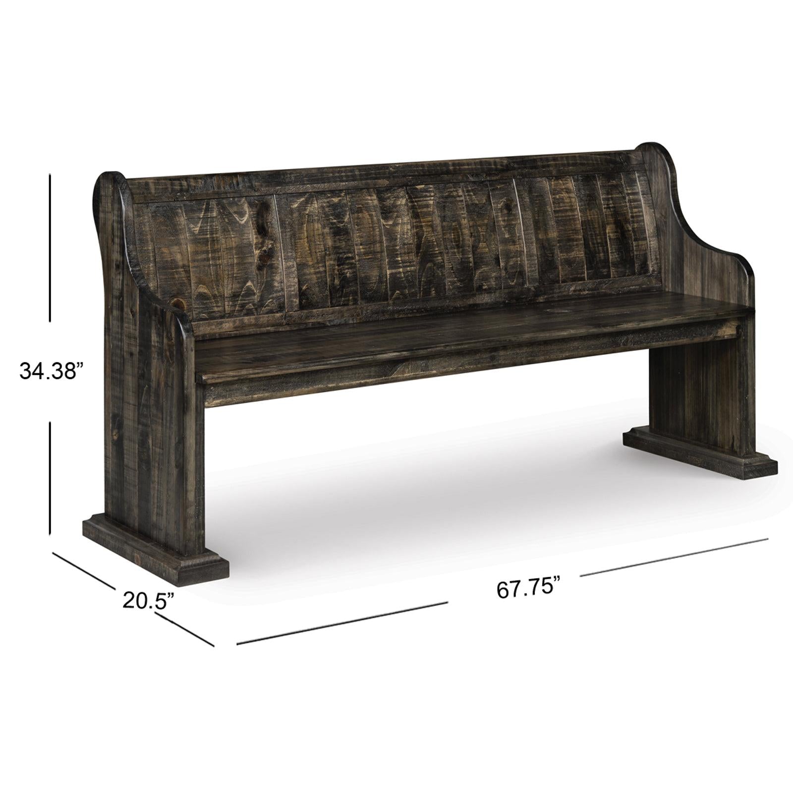 Magnussen Home Bellamy Peppercorn Bench
