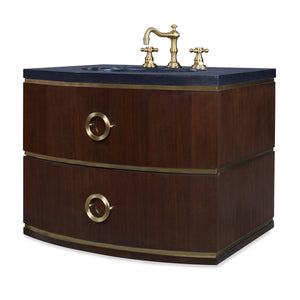 Ambella Cirque Wall Sink Chest - Dark Walnut