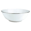 Christofle Albi Porcelain Salad Serving Bowl Platinum