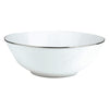 Christofle Albi Porcelain Salad Serving Bowl Platinum