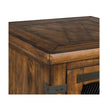 Magnussen Home Chesterfield Farmhouse Timber Chairside End Table