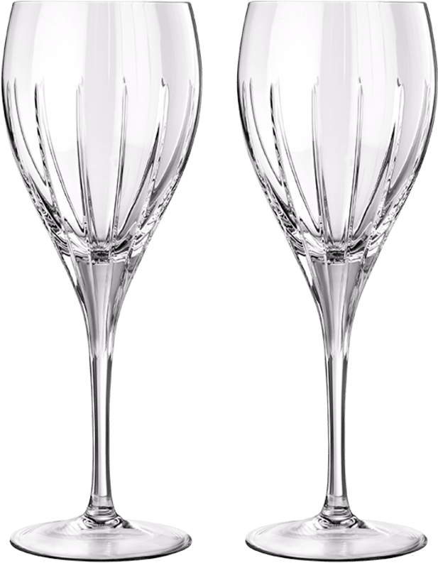 Christofle Iriana Water Crystal Glasses - Set of 2