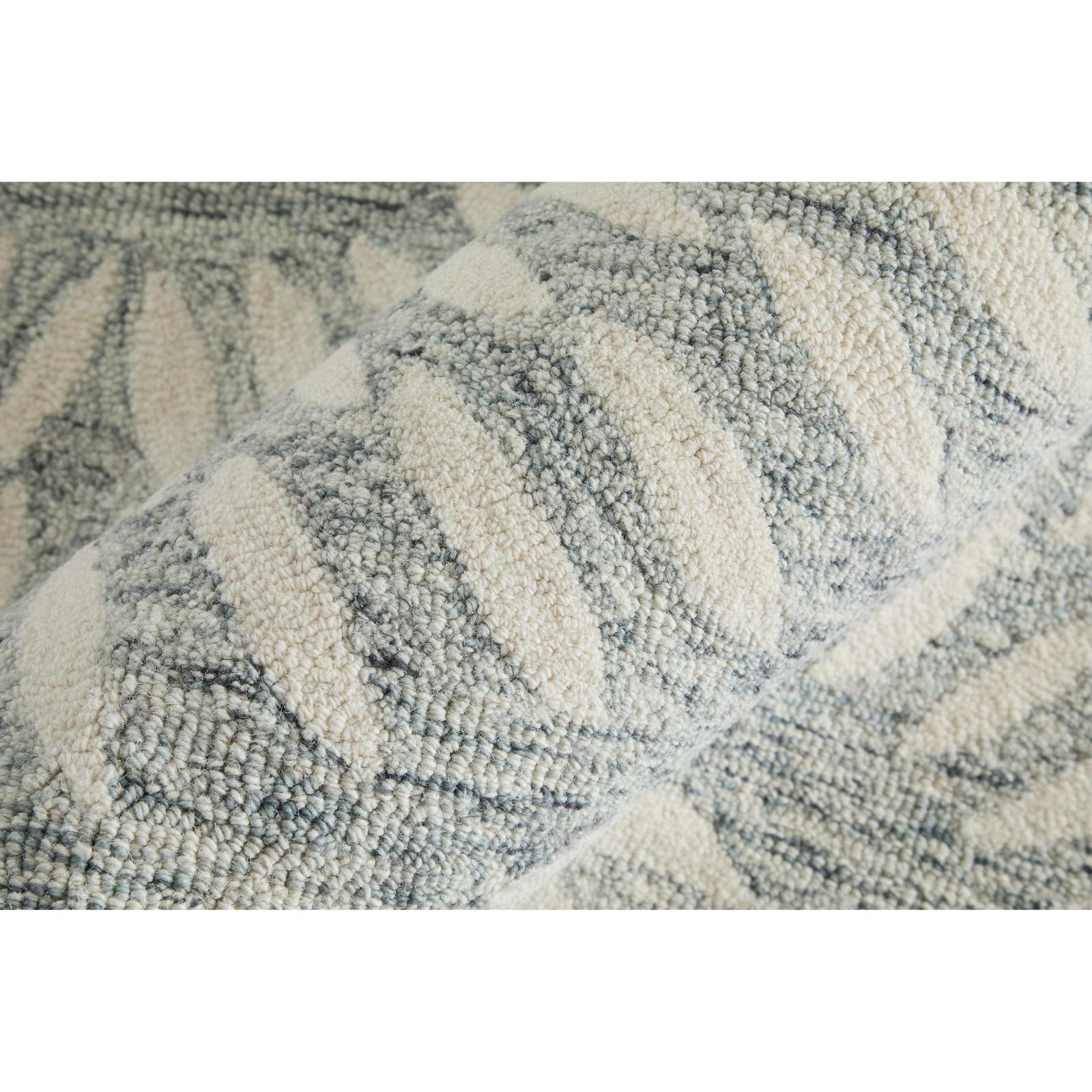 Feizy Wallace 8A38F Modern Floral & Botanical Rug in Gray/Ivory